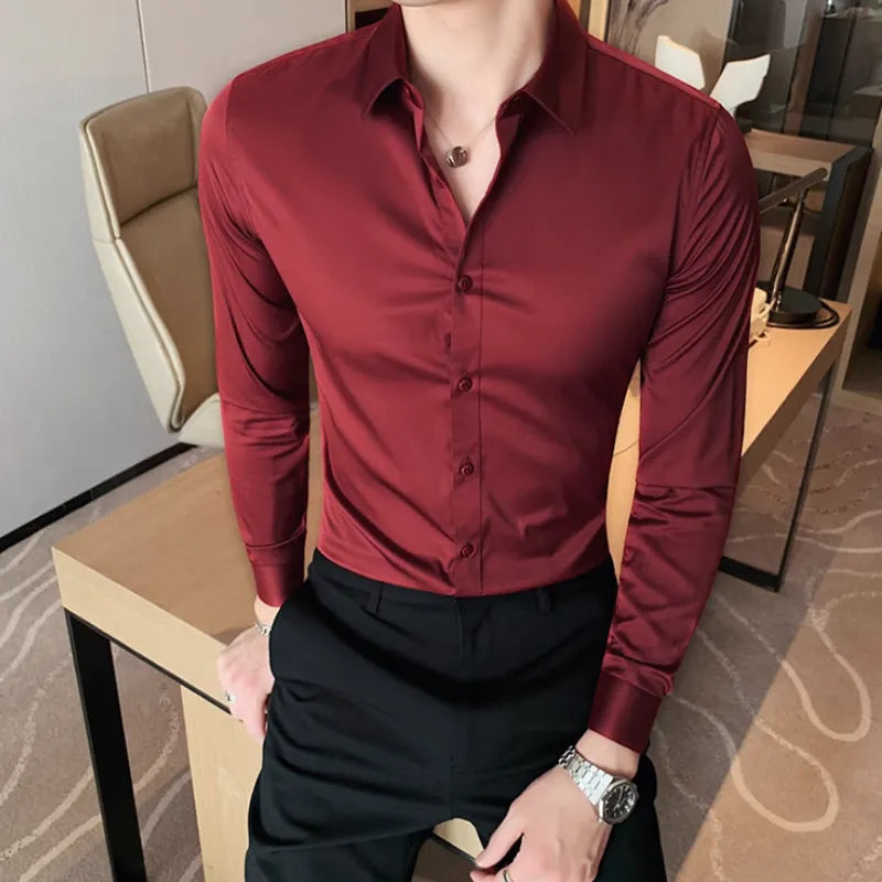 Camicia da uomo in misto cotone: eleganza e comfort per l'uso quotidiano