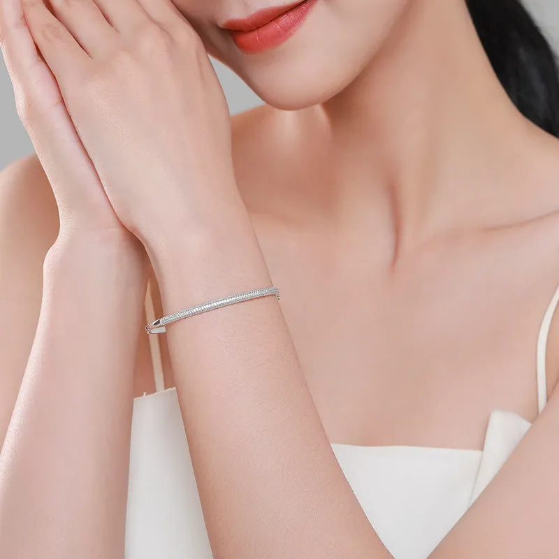 Bracciale da donna in argento 925 - Elegante design ovale