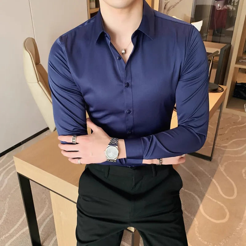 Camicia da uomo in misto cotone: eleganza e comfort per l'uso quotidiano