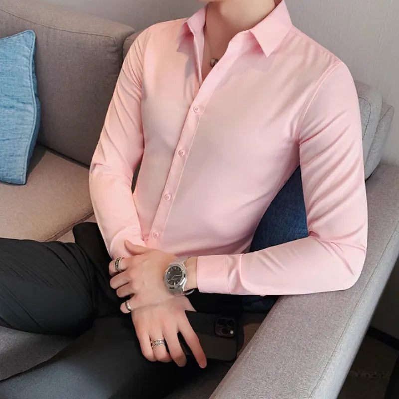 Camicia da uomo in misto cotone: eleganza e comfort per l'uso quotidiano