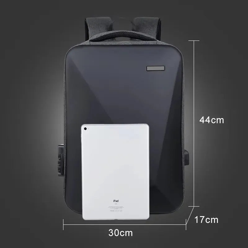 Zaino professionale – Elegante, con porta USB e lucchetto TSA