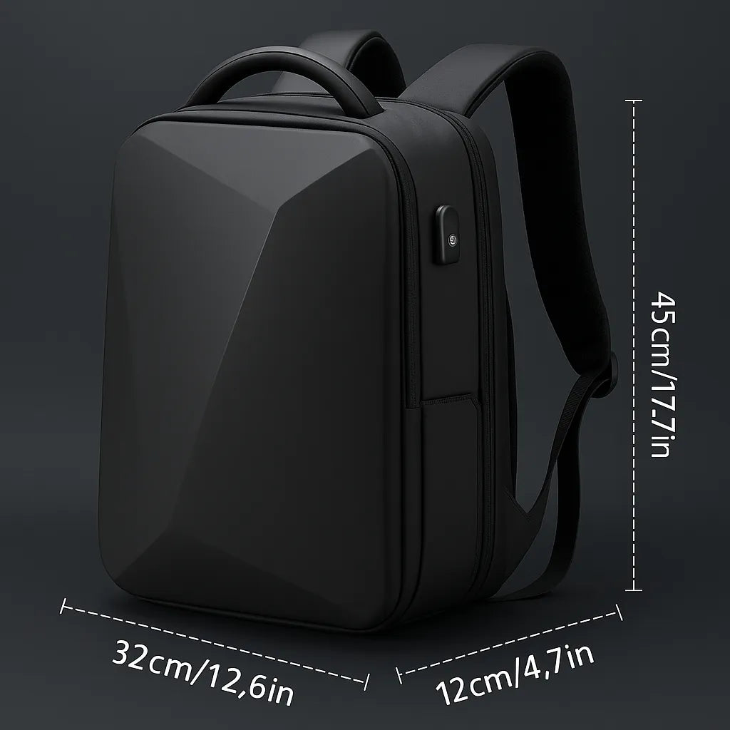 Zaino professionale – Design urbano minimalista con porta USB e lucchetto TSA