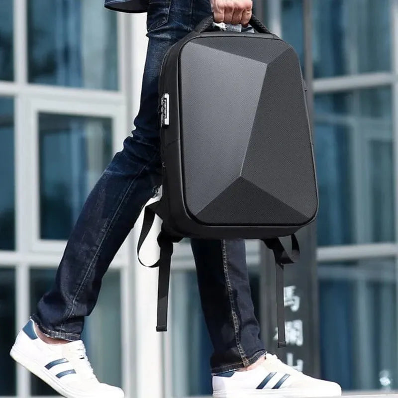 Zaino professionale – Design urbano minimalista con porta USB e lucchetto TSA