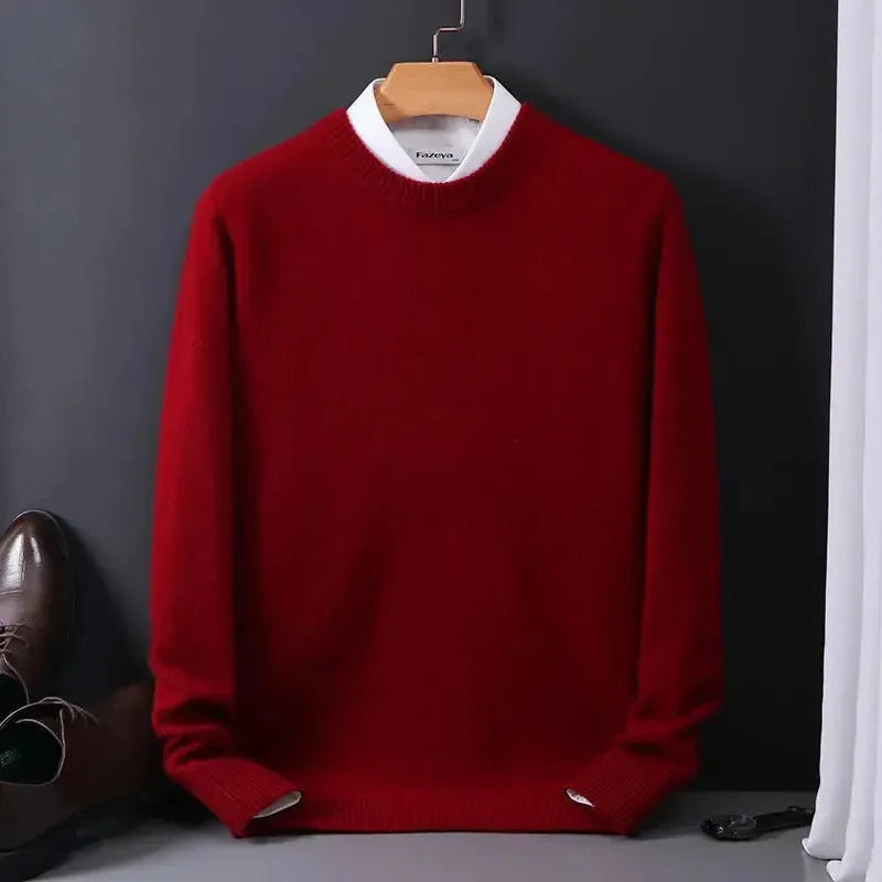 Maglione in lana da uomo - Stile minimalista ed elegante