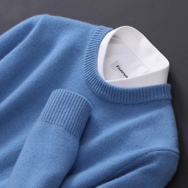 Maglione in lana da uomo - Stile minimalista ed elegante